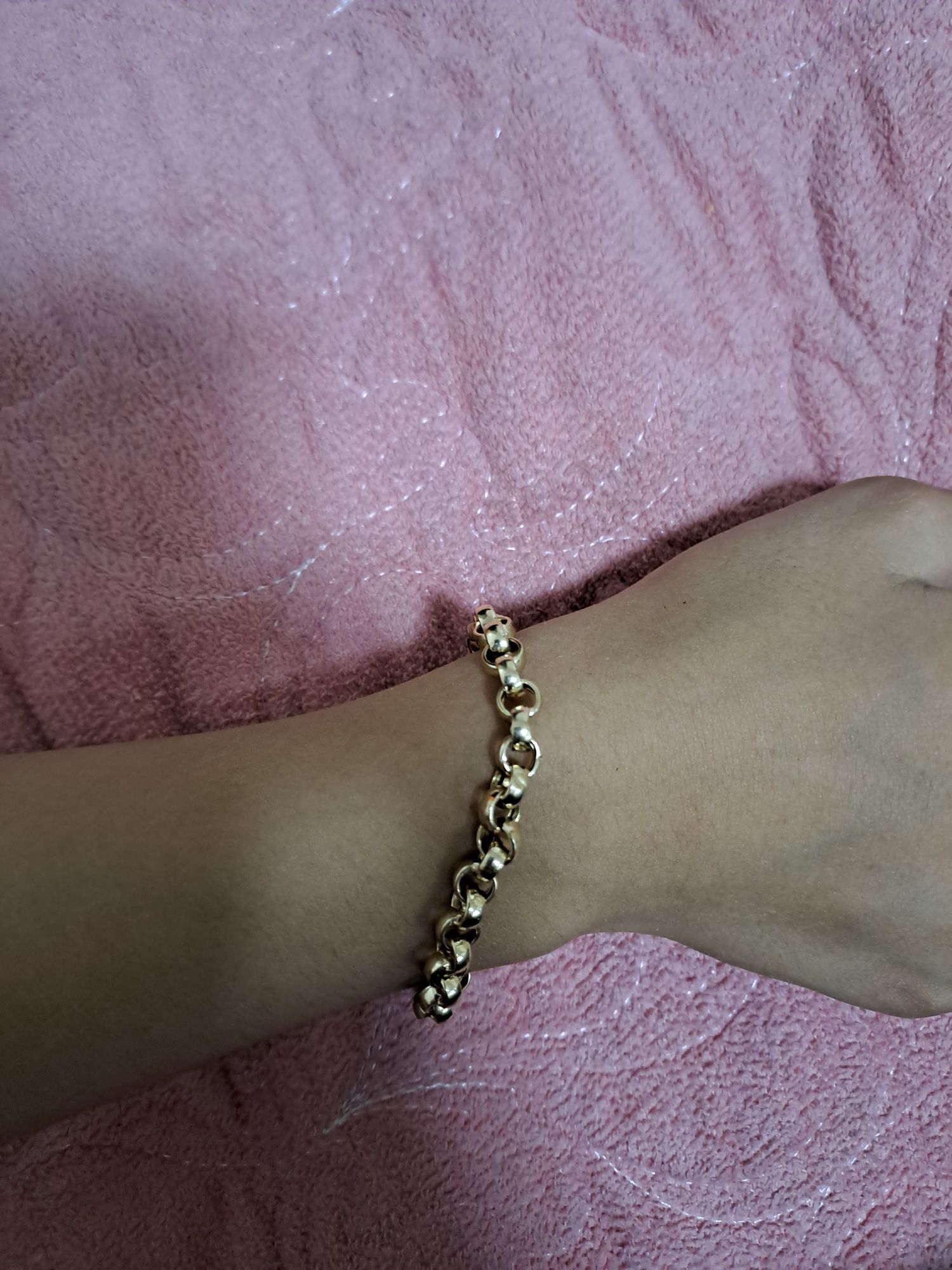 Золотой браслет плетение шопард. Chopard