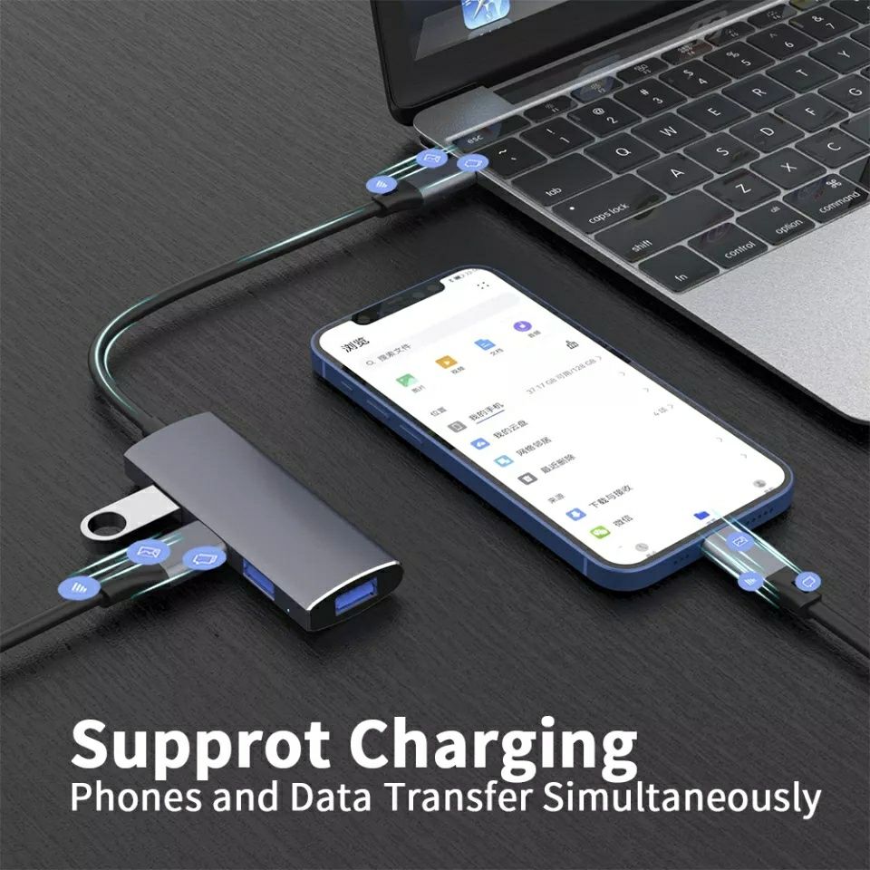 USB HUB на 4 USB 3.0. Корпус металл. Качественный. Алматы