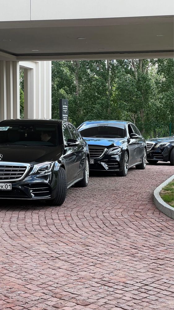 Аренда авто с водителем 24/7 бизнес класса Мерседес s class, vip, w223