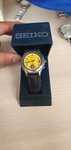 Rare Yellow Seiko Cal. 8V36 Ultrasonic Alarm Modern
