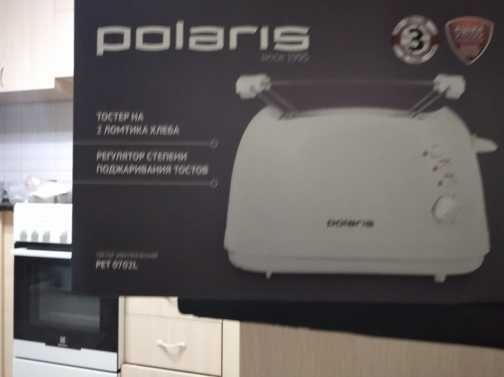 Тостер на 2 ломтика хлеба,новый,POLARIS