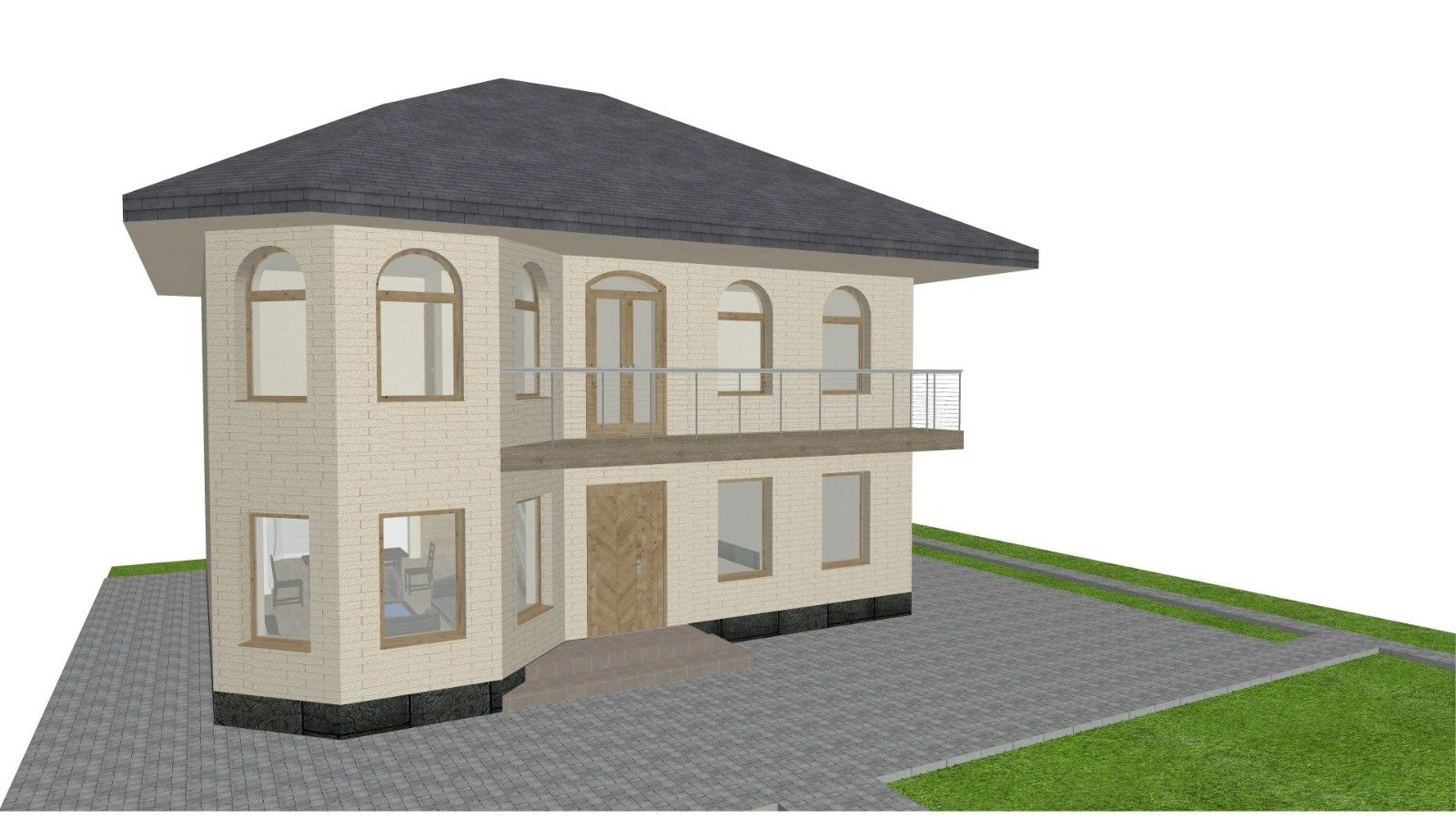 2-этажный 5-комнатный кирпичный дом 160 м², 6 соток (на Шубарсу)