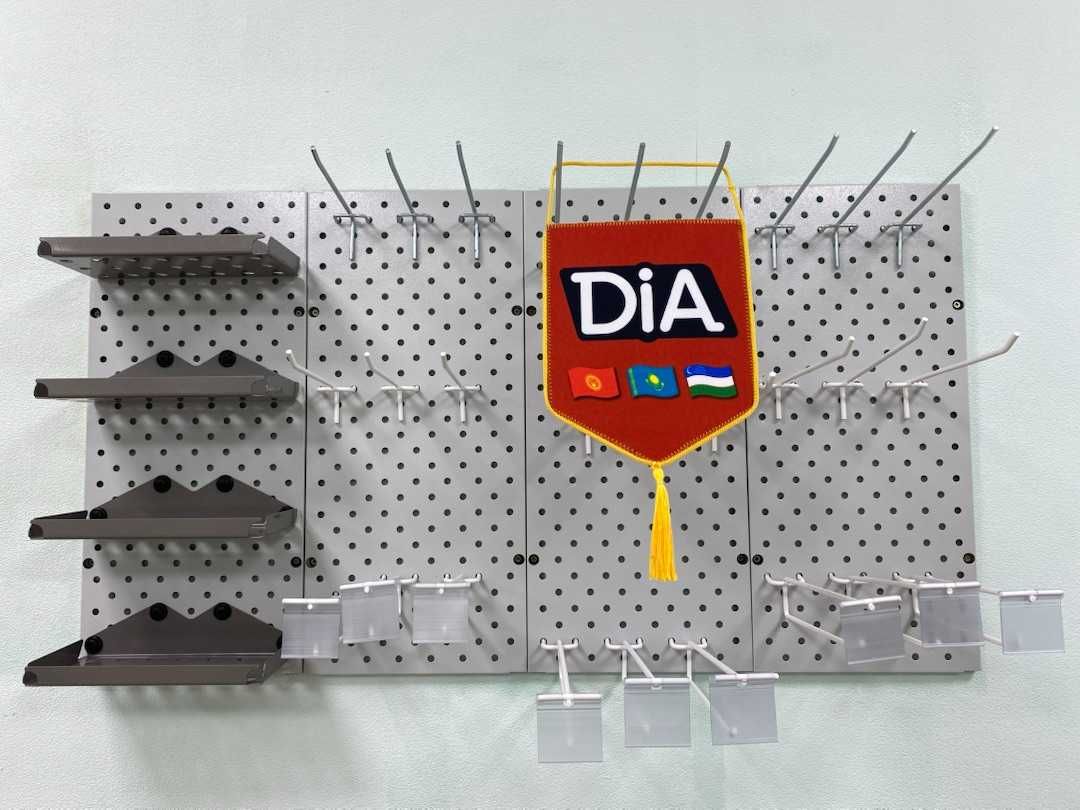 Панель перфорированная, настенная, для магазина и склада aspp