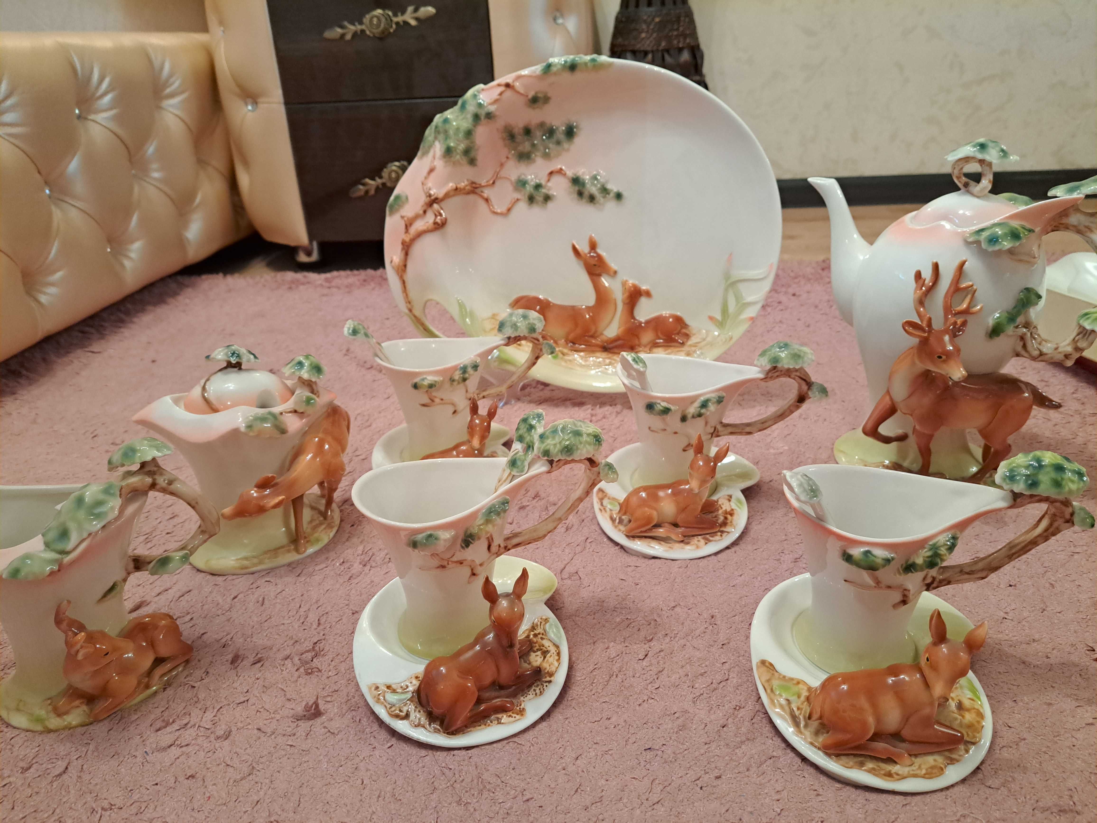 Подарочный чайный сервиз из фарфора