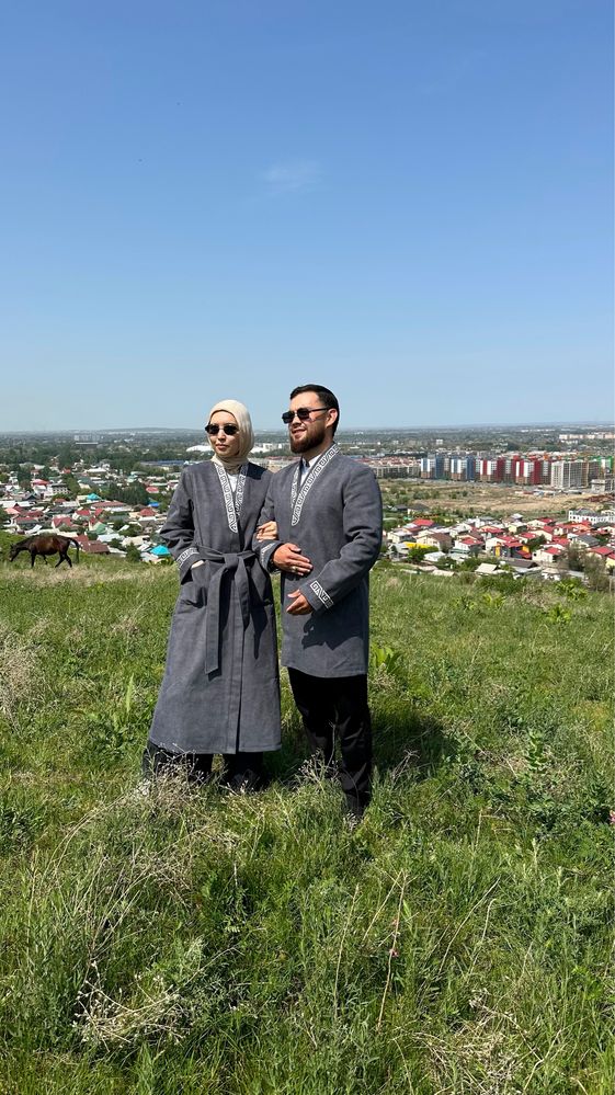 ХИТ этно стиль ШАПАН Чапан доставка национальная одежда костюм бомбер