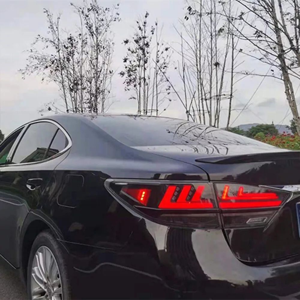 Светодиодные задние фонари для Lexus ES350 цвет Смок авто оптика