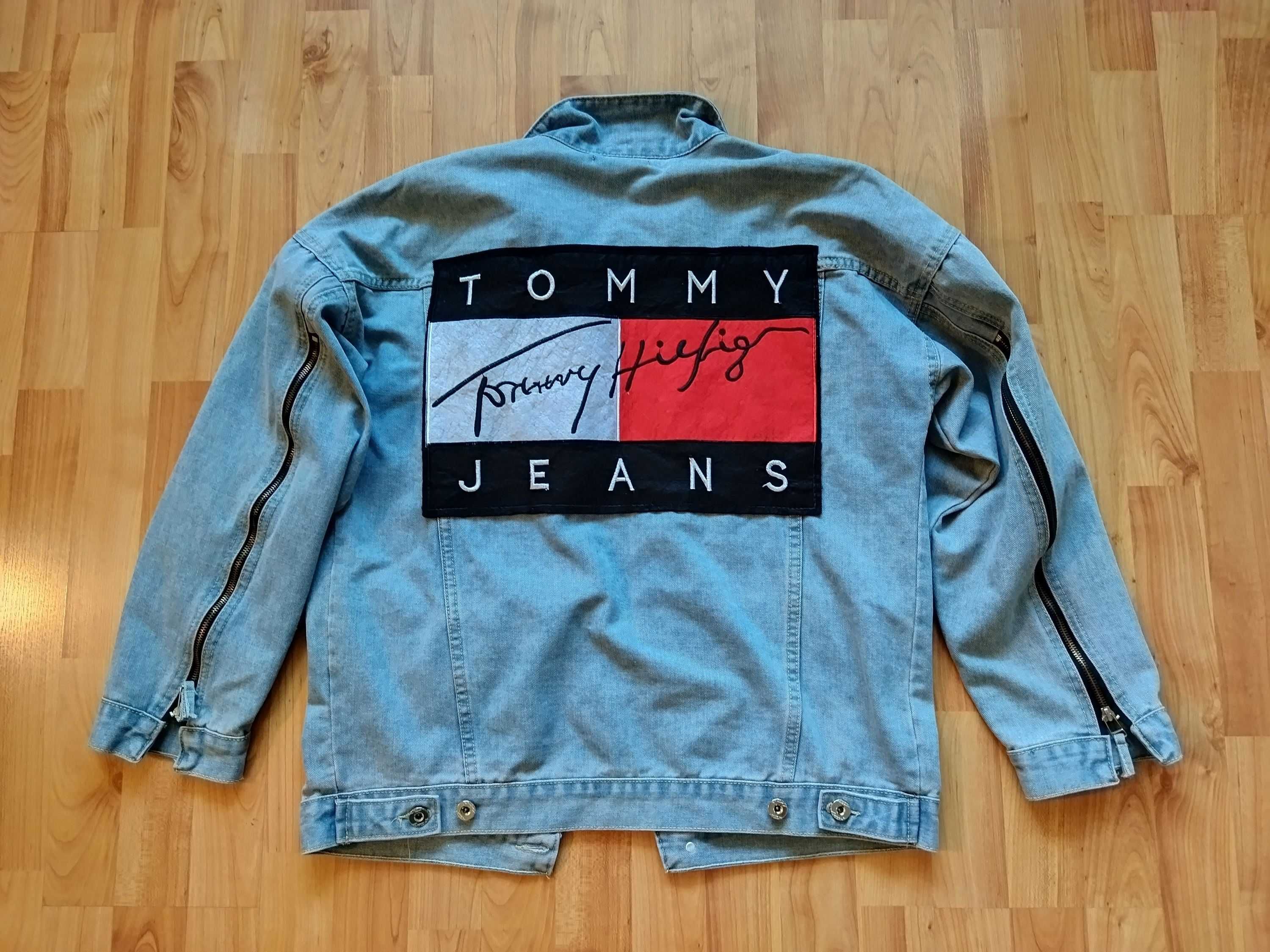 Куртка джинсовая Tommy Hilfiger,с вышивкой,винтаж,новая,р-р 50