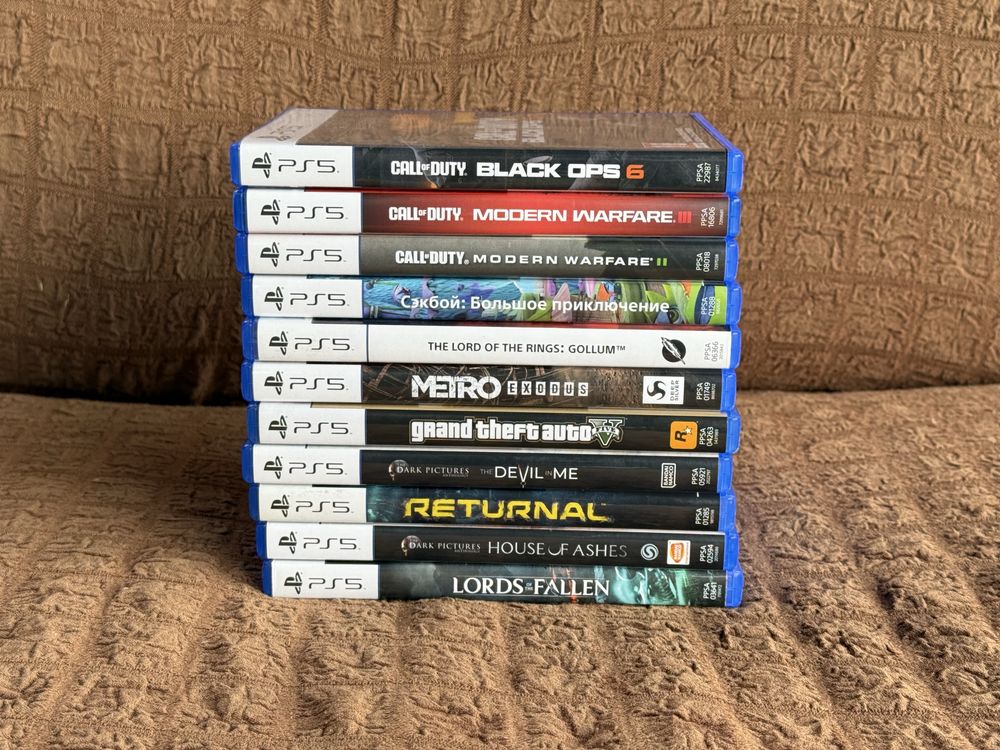 Игры на PlayStation 5 ,диски Call of Duty,Метро,Сэкбой,GTA5,Returnal