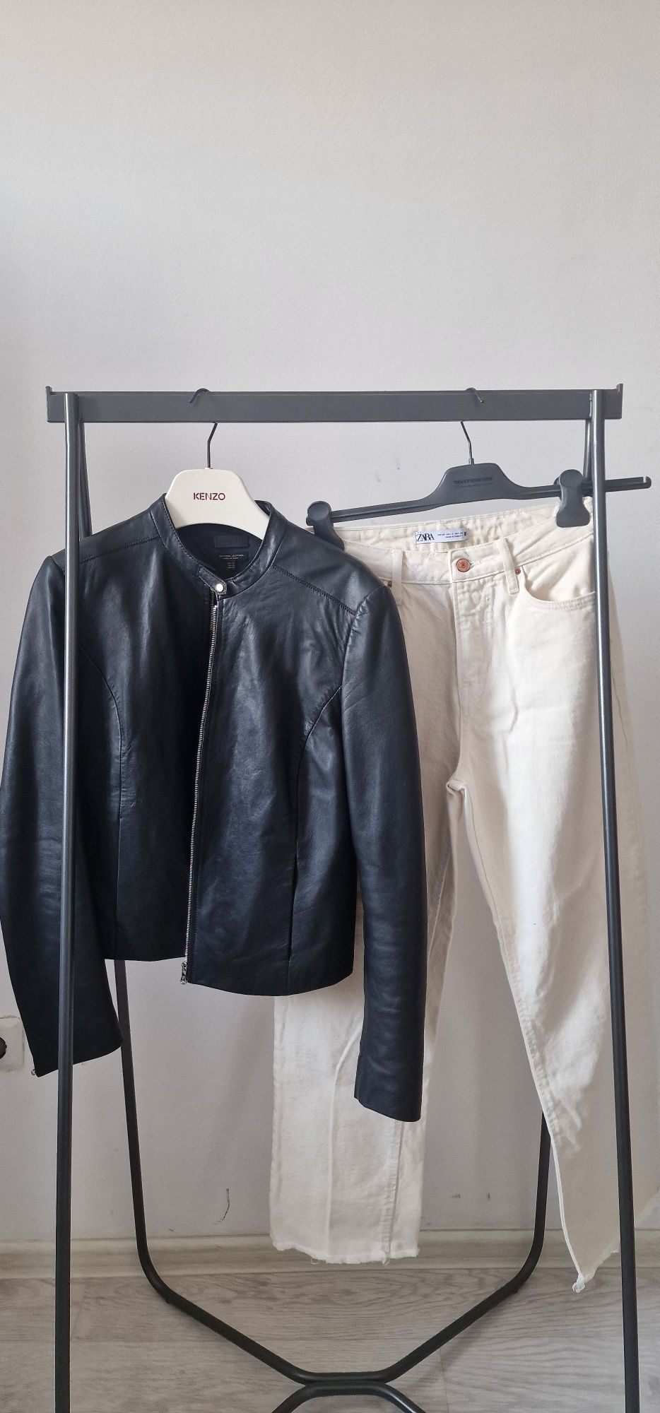 Куртка кожаная massimo dutti