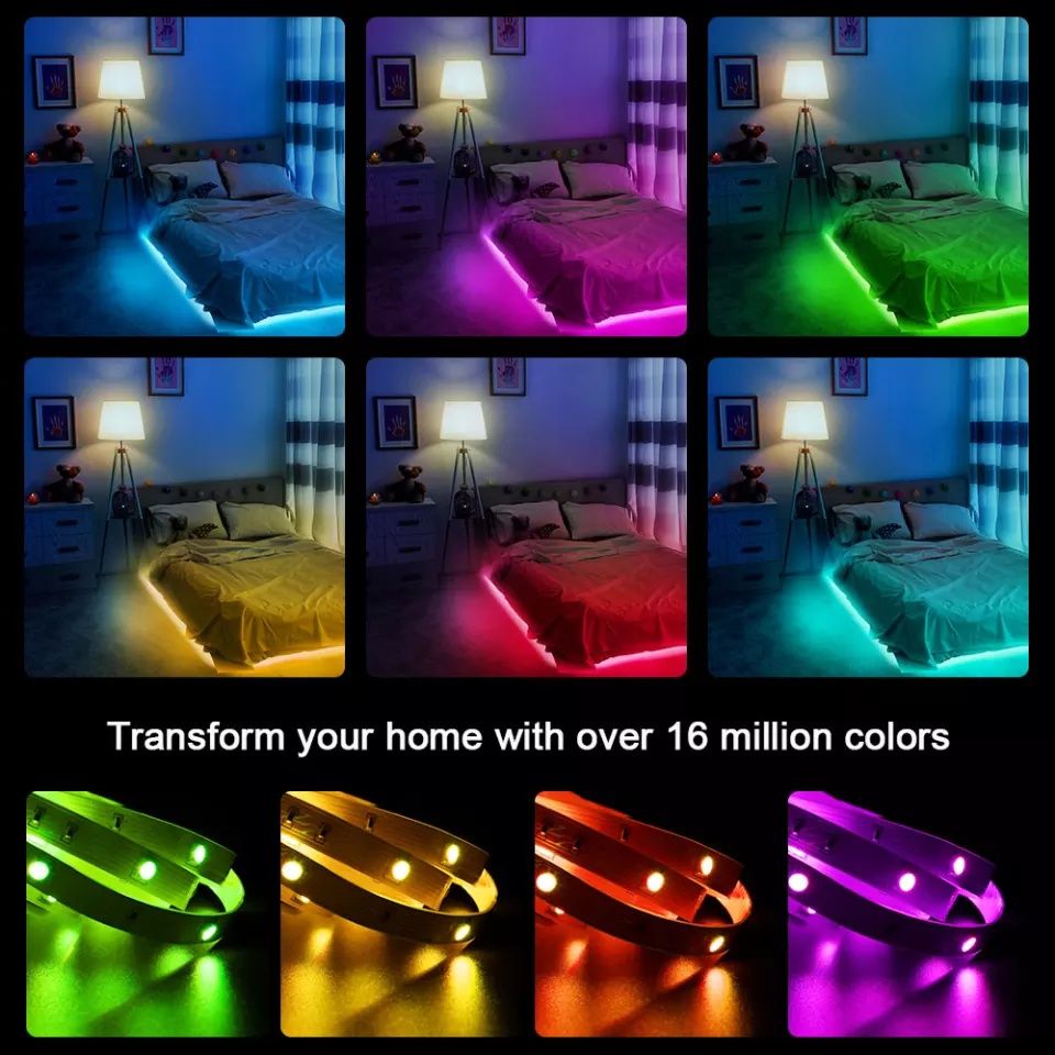 RGB Цветная диодная лента Музыкальная лед лента LED диодная подсветка
