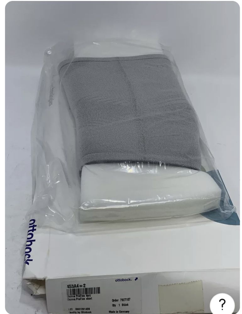 Лайнер для протеза Ottobock Derma ProFlex Sleeve, Size 2, Black, Short