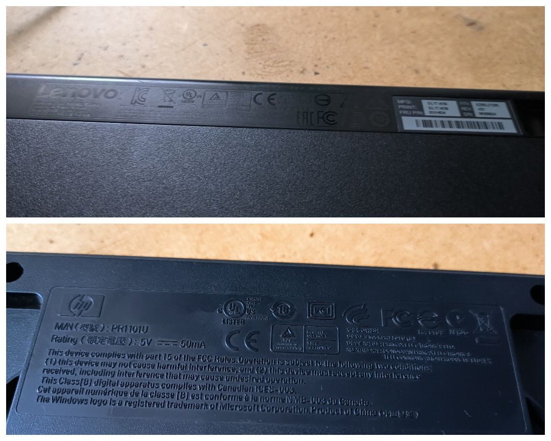 Клавиатуры от HP и Lenovo