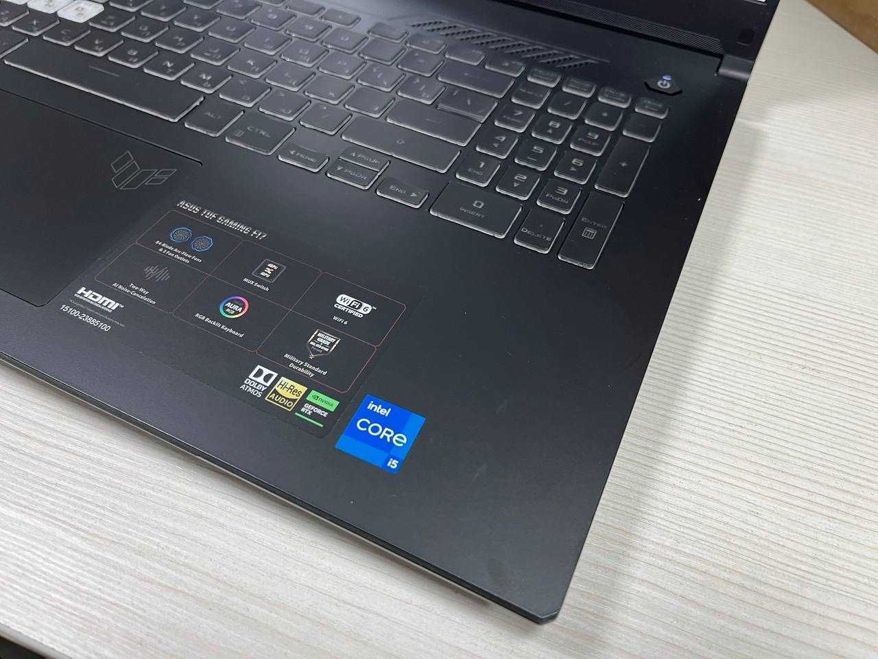 ASUS TuF F17 Core i5/ОЗУ 32/SSD 1TB+512/RTX 3050 Большой Экран