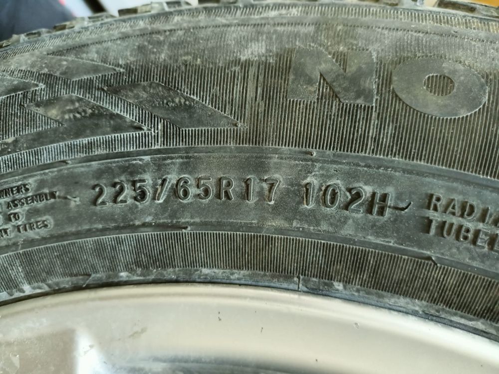 Балон в комплекте с дисками размер R 17 225/65