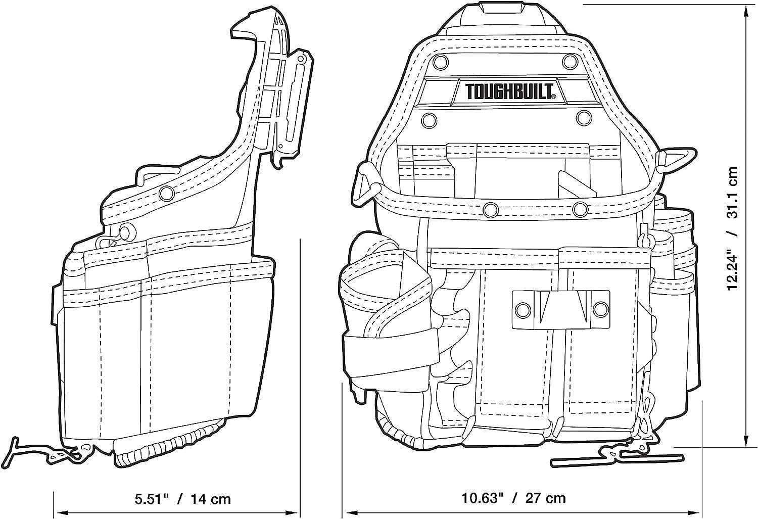 Поясная сумка  для инструментов Toughbuilt TB-CT-114