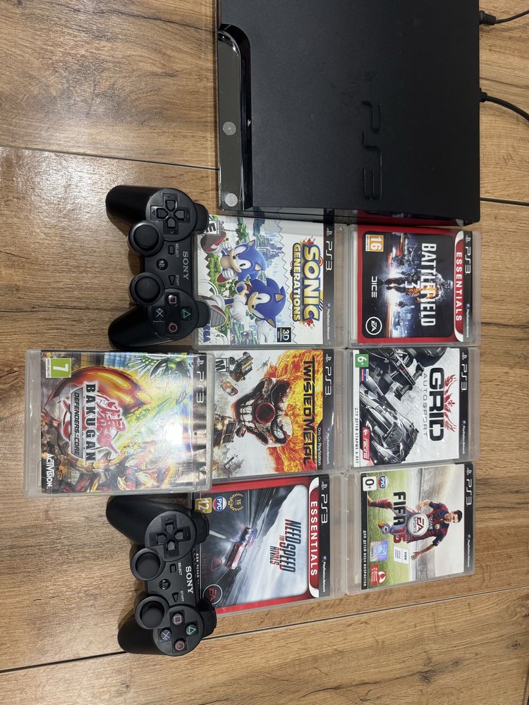 Продам ps 3 slim прошитая идальная