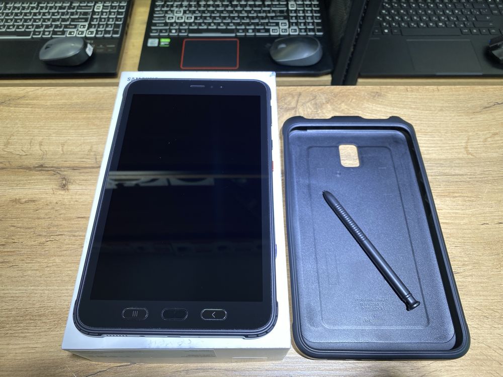 Планшет Samsung Tab Active 3, 64 GB, черный, чехол, стилус, 10408/А10