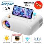 Ewerycom T3A 1280×720P 60fps LED игровой проектор для игр проэктор PS3