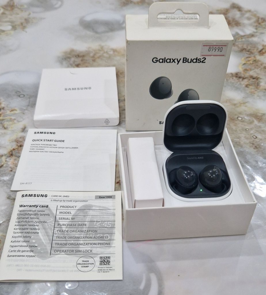 Galaxy Buds2 жап-жаңа, қолданылмаған. Документтері бар,бағасы 60000