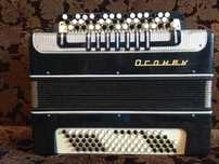 Баян "Огонёк-2" 1985 года выпуска, в хорошем состоянии