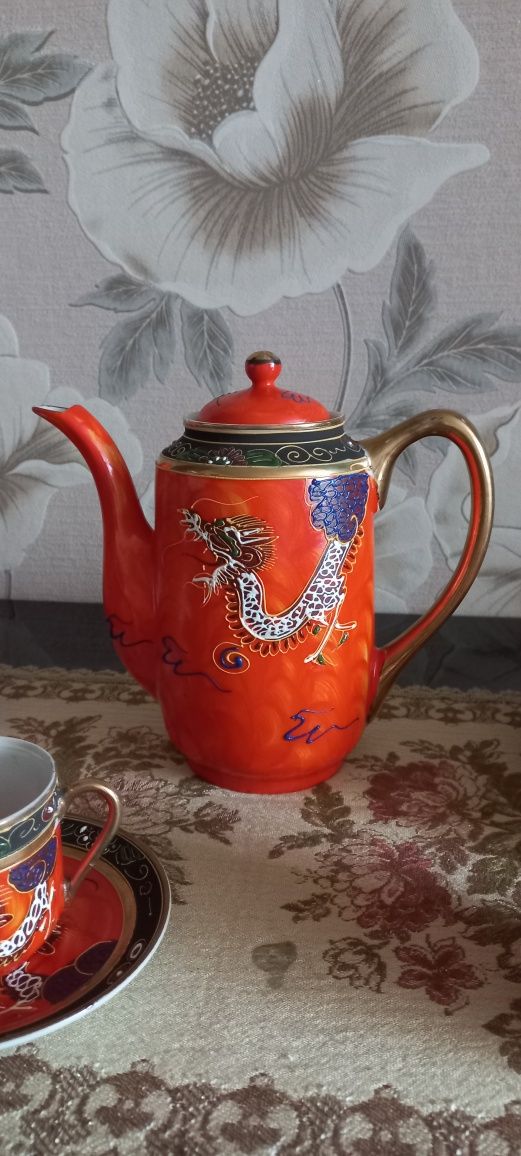 Кофейный сервиз Dragon Ware,Япония,винтаж