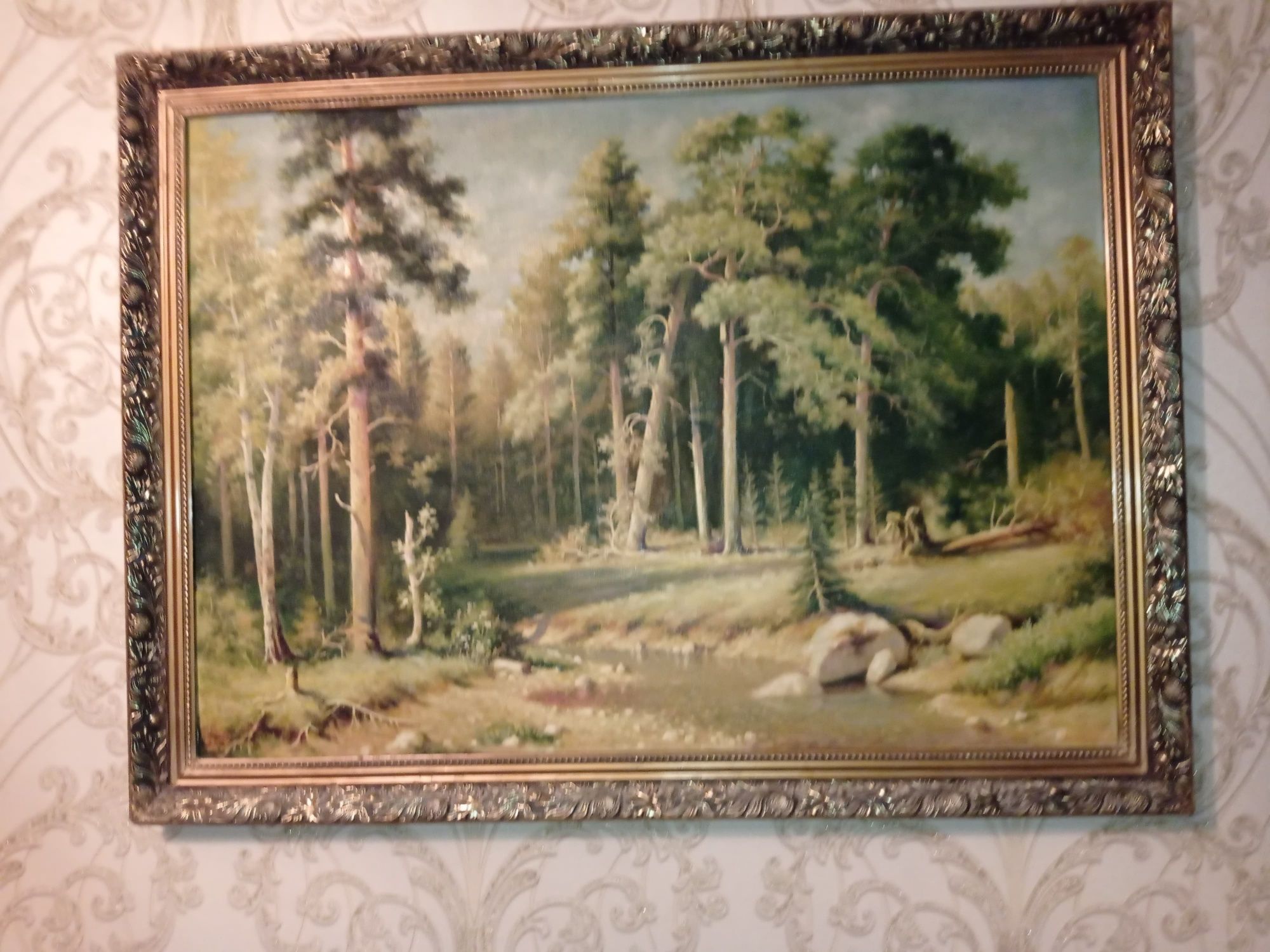 Продам картину "Сосновый бор" 100*75