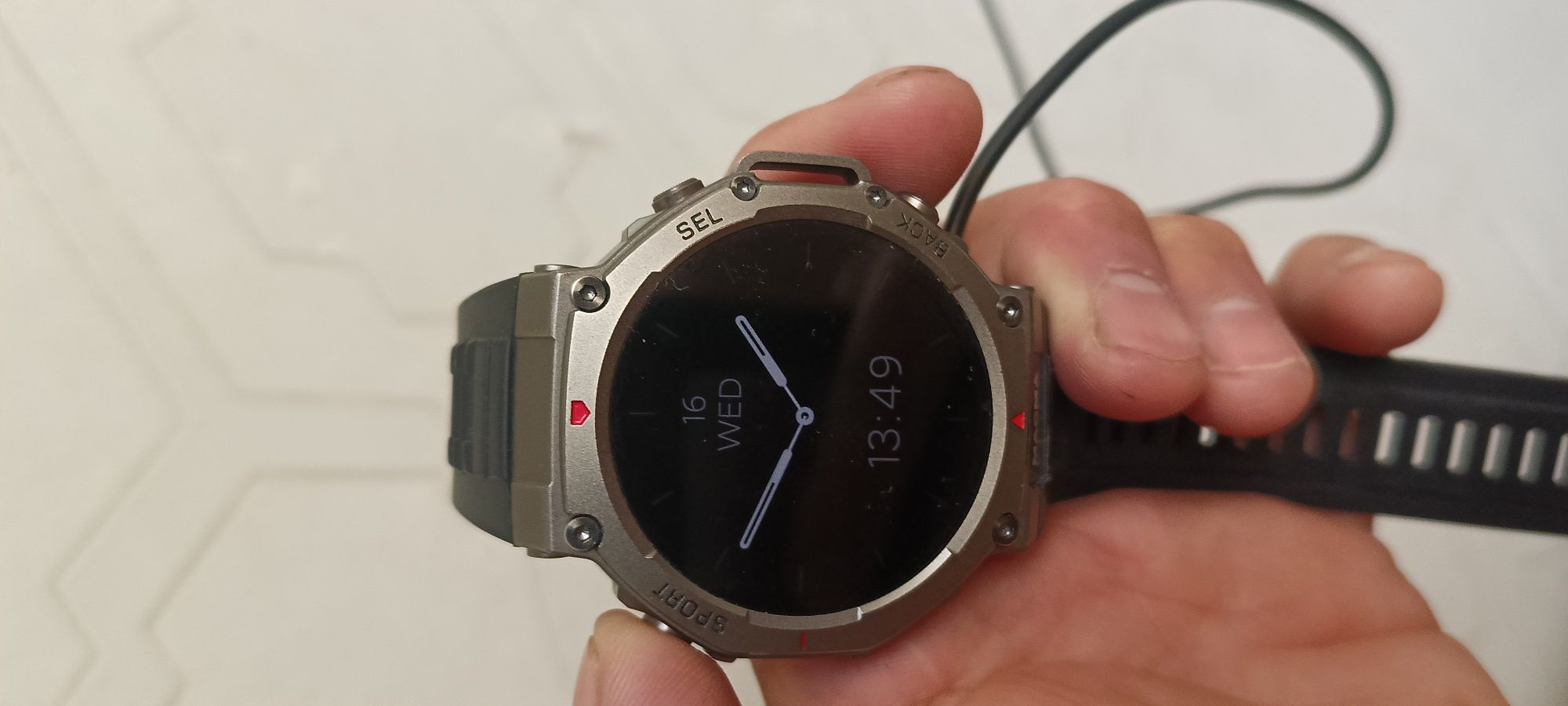 Magma gps смарт часы корпус металлический ремешок резиновый