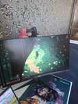 Треснутый на половину Монитор AOC C27G2ZE/BK черный