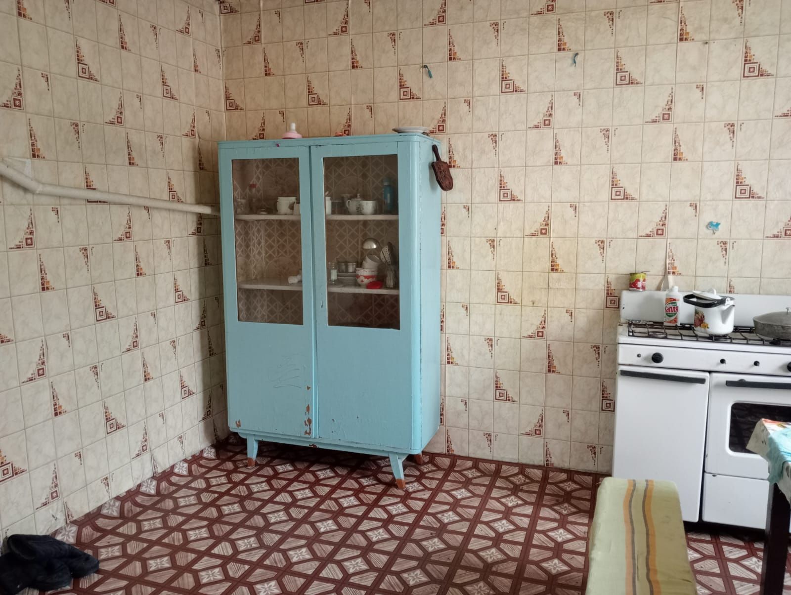 Продаю шпальный дом в двухквартирном доме в с.Троицкое Зерендинского р