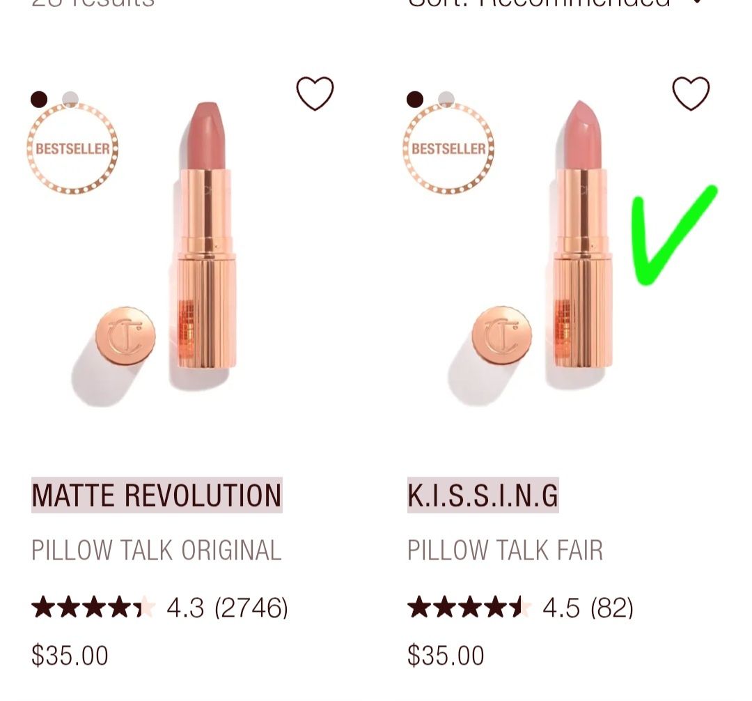 Помада Charlotte Tilbury K.I.S.S.I.N.G Pillow Talk Fair 3.5гр
