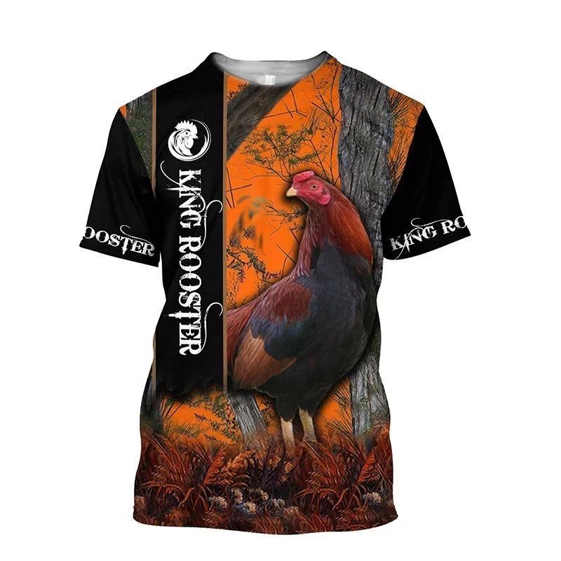 Футболка "King Rooster бойцовой петух стиль и характер в одном образе*