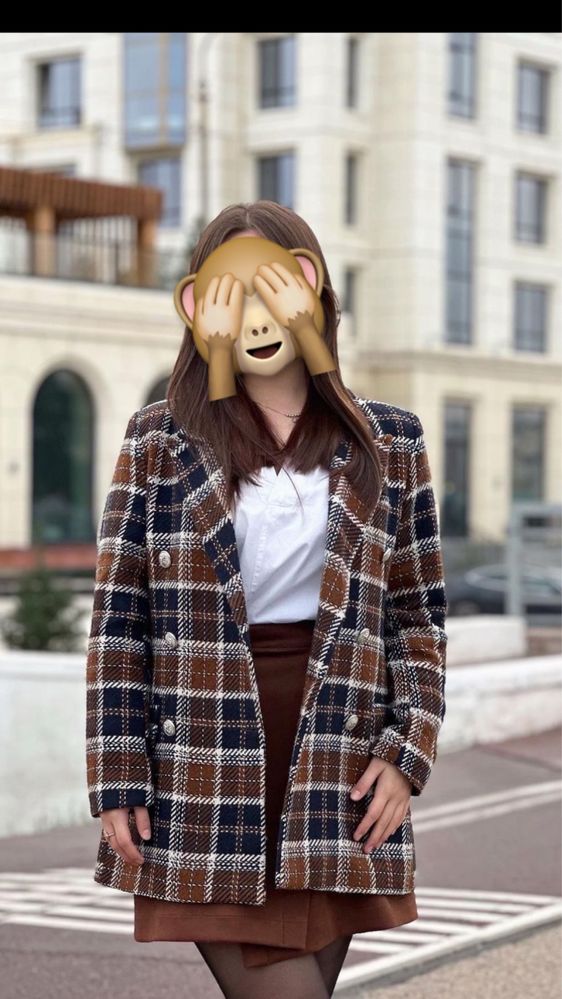 Юбка коричневый цвет