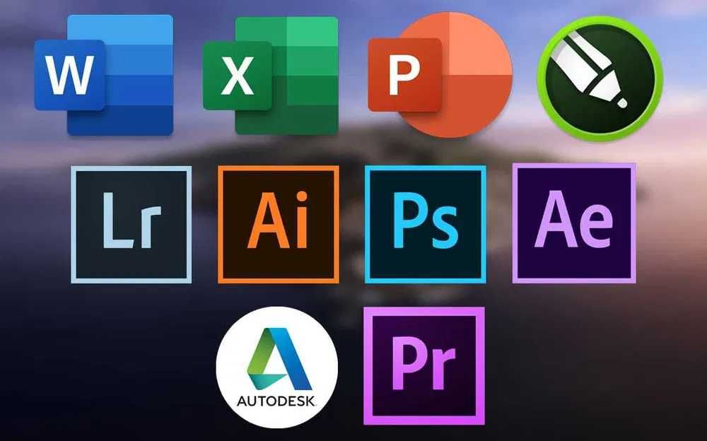 Автокад Установка программ Corel 3D Max Revit Photoshop Pro100