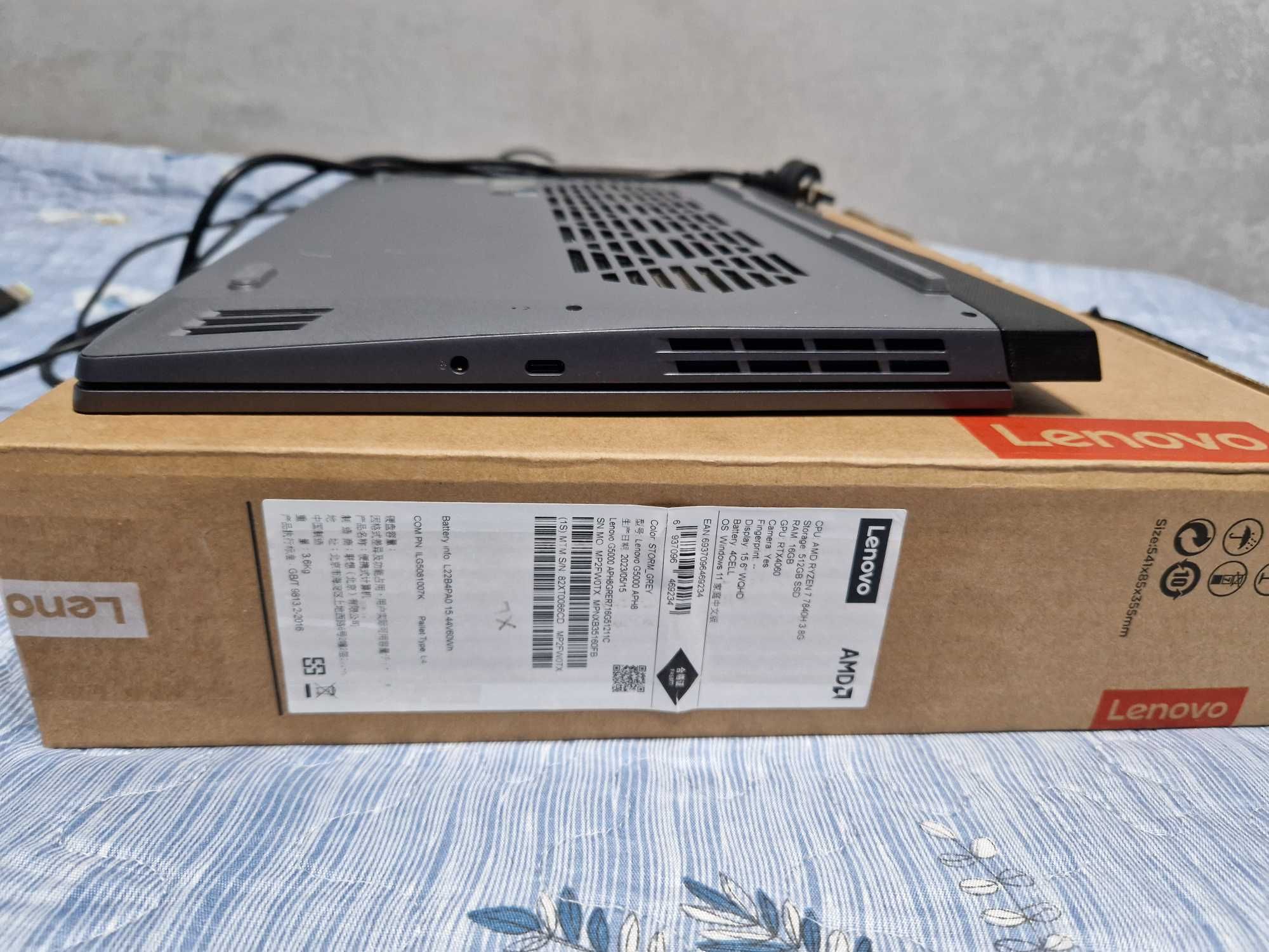 Игровой ноут Lenovo Legion G5000 Ryzen 7 7840H,RTX 4060 , 16Gb,SSD 1TB
