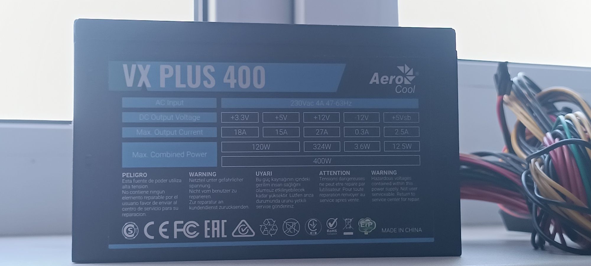 Продам блок питания на компьютер Блок питания Aerocool VX-400 PLUS [40