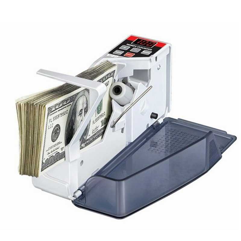 Портативный счетчик банкнот, купюр, денег - Money Counter Model V40