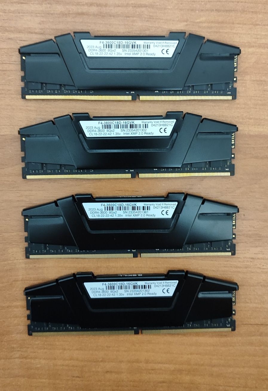 Комплект оперативной памяти 32Гб ОЗУ DDR4 - 4x8gb 3600Mhz