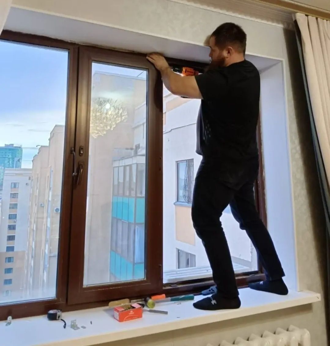 24/7.Ремонт и регулировка  окон, москитки,  замена стеклопакетов