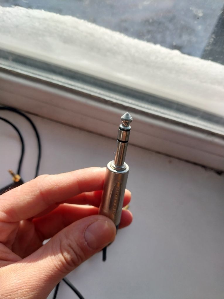 Кабель Jac 6.5 и RCA тюльпаны на мини джек
