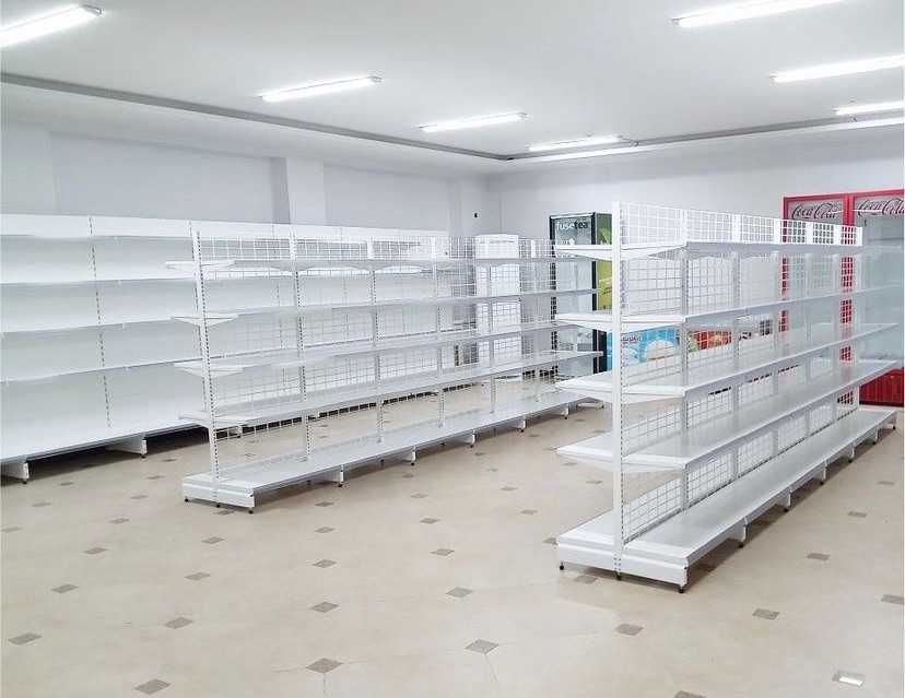 Металлический стеллаж сборный, торговые стеллажи, железная мебель asts