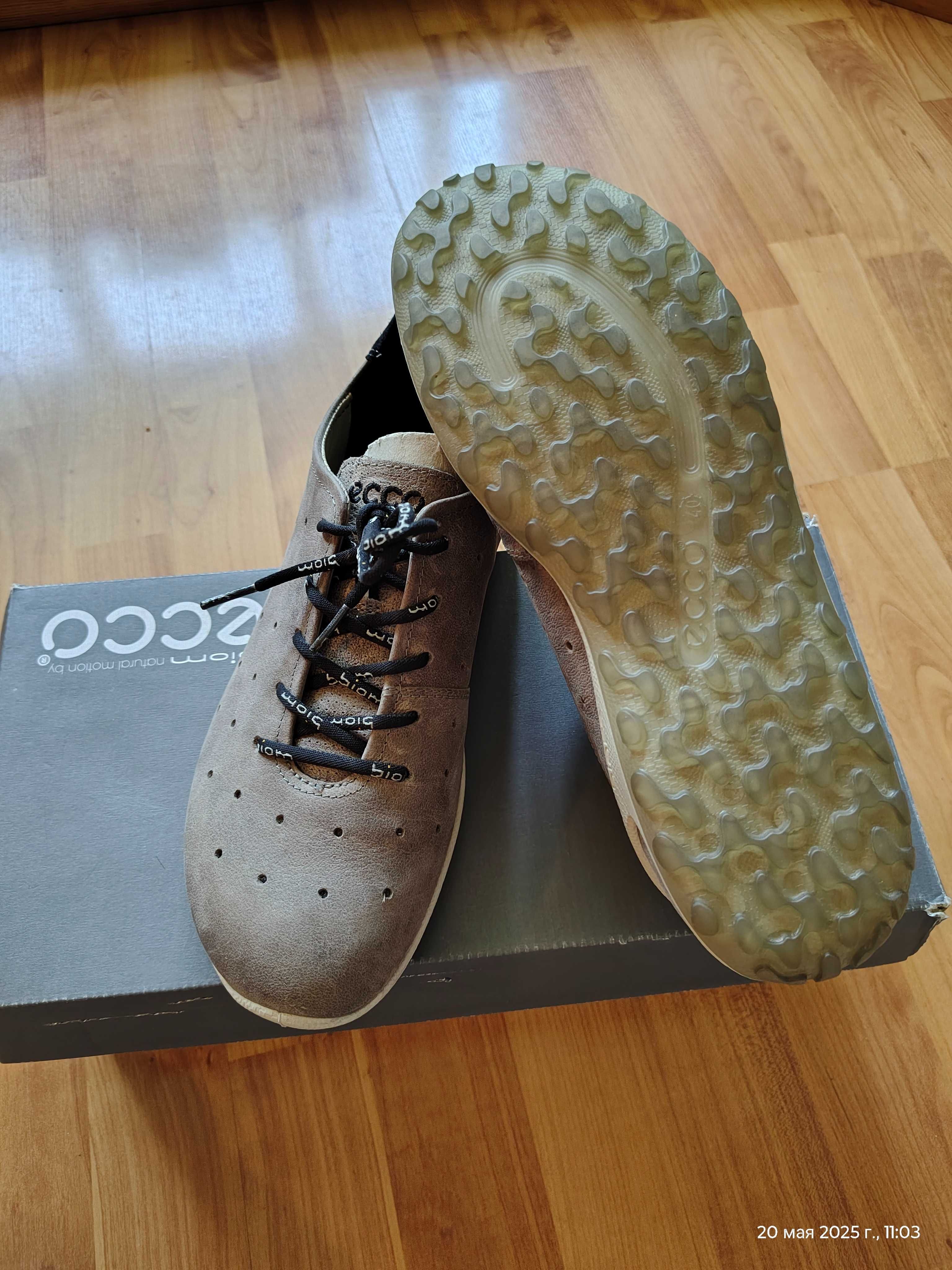 Кроссовки Ecco (Дания),серия Biom,кожа яка,оригинал,новые,р-р 40