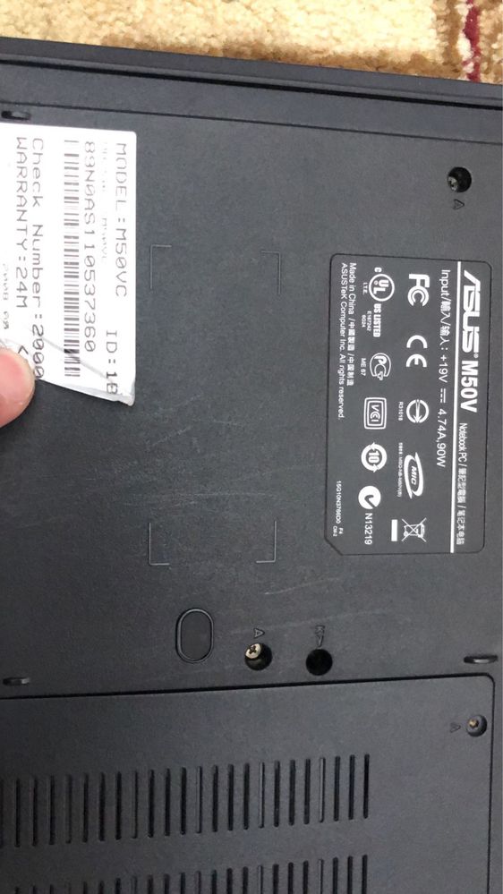 Ноутбук ASUS на запчасти