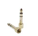 Переходник с mini jack 3,5 mm с резъбой на jack 6,3mm stereo