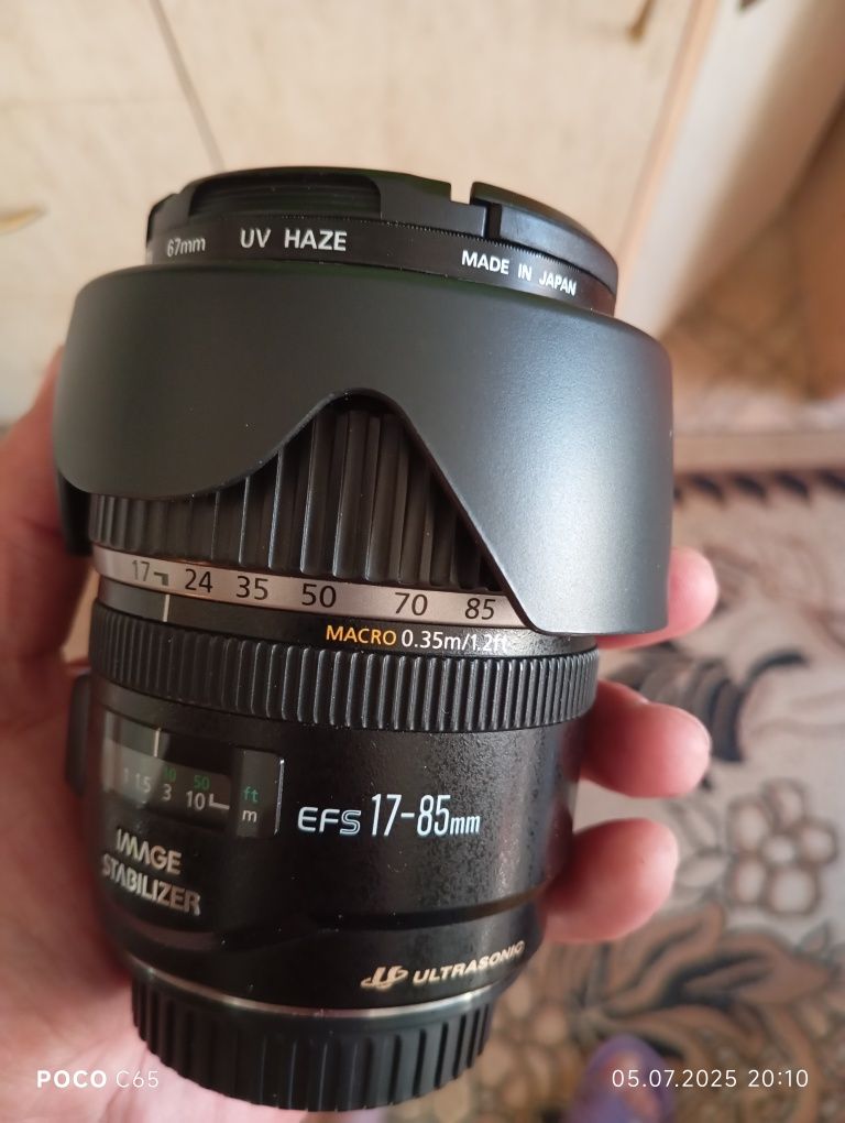 Объектив Canon efs 17-85 ultrasonics 1:4-5.6.