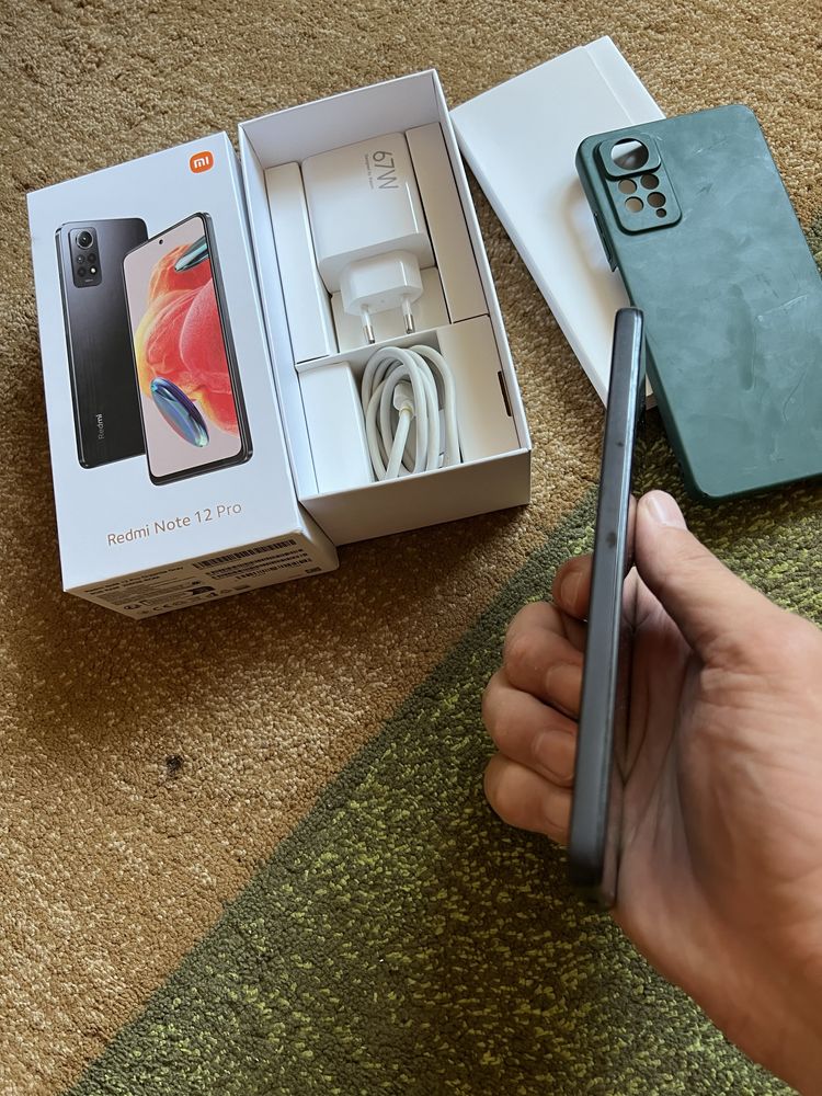 Redmi Note 12 Pro 256гб озу 12гб 67w адаптер полыный оригнал мощный