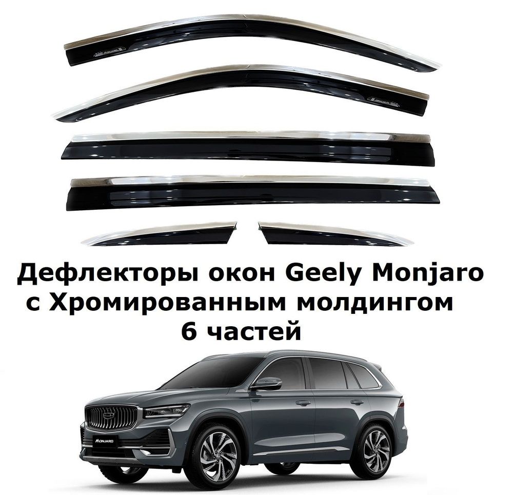 Дефлекторы боковых окон LiXiang Jetur.Changan.TIGO.Honhongqi.Byd qin