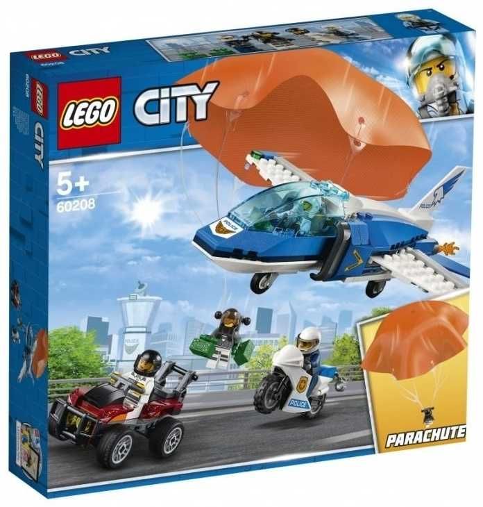 LEGO CITY день в школе 60329 Воздушная полиция арест парашютиста 60208