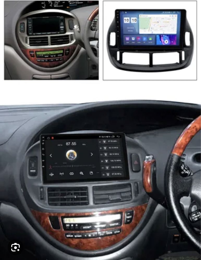 Андроид магнитола Toyota Estima Эстима магнитафон в штатное место