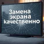 Профессиональная замена экрана, матрицы и дисплея телевизора