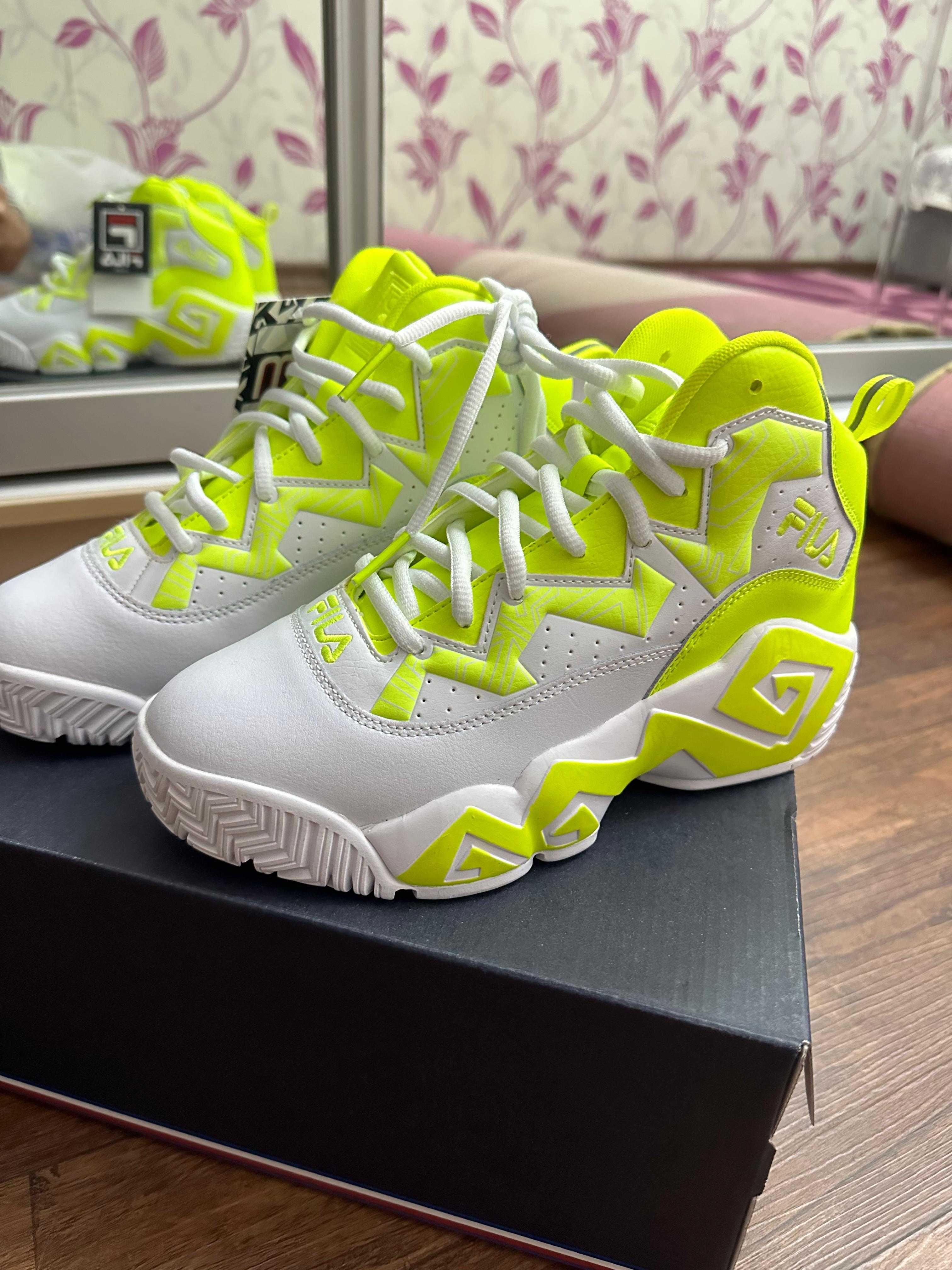 Женские кроссовки FILA MB Jamal Mashburn неоново-желтые